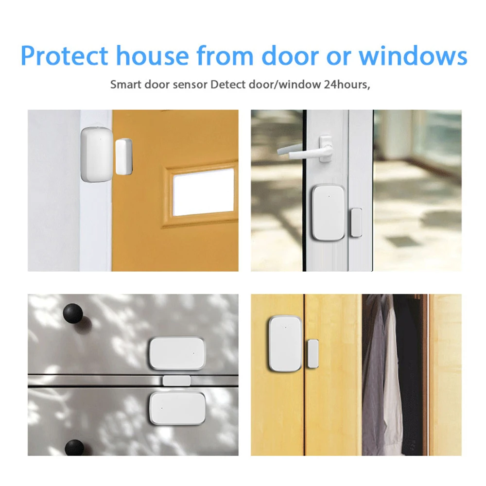 

NEO ZigBee Door Sensor Tuya APP Control Door Window Opening Security Alarm Sensor Magnetic Switch Wireless Detector Smart Home