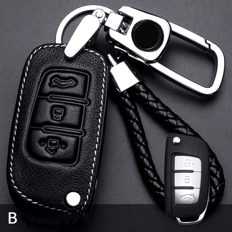 

Leather Car Key Case Cover for Geely Atlas Boyue NL3 EX7 Emgrand X7 EmgrarandX7 SUV GT GC9 borui Auto Accessories Covers