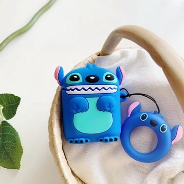 Чехол для AirPods с милым мультяшным динозавром/авокадо, фри/Кактус, силиконовый чехол для Air pods 2, Bluetooth, чехол для наушников - Цвет: A1
