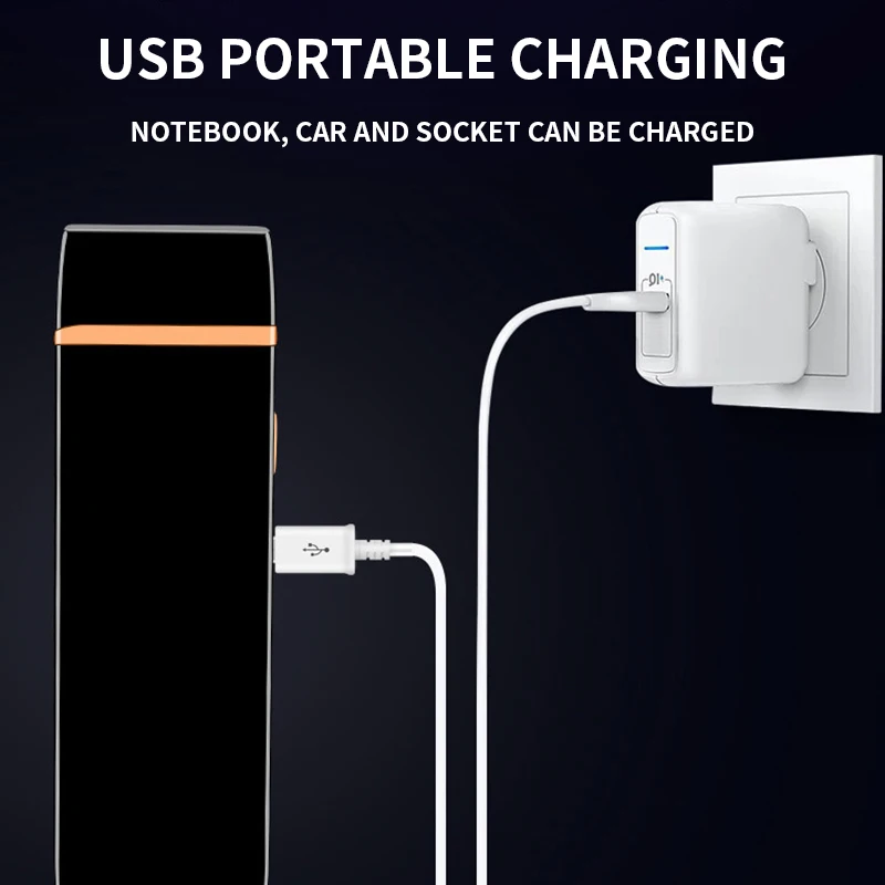 Двухдуговая электрическая зажигалка USB аккумуляторная ветрозащитная