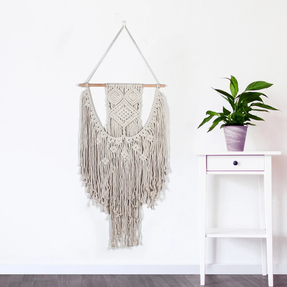 

Nordic Home Decor Room Tapestry Bohemian Woven Tapestry Simple and Simple Mural Pendant