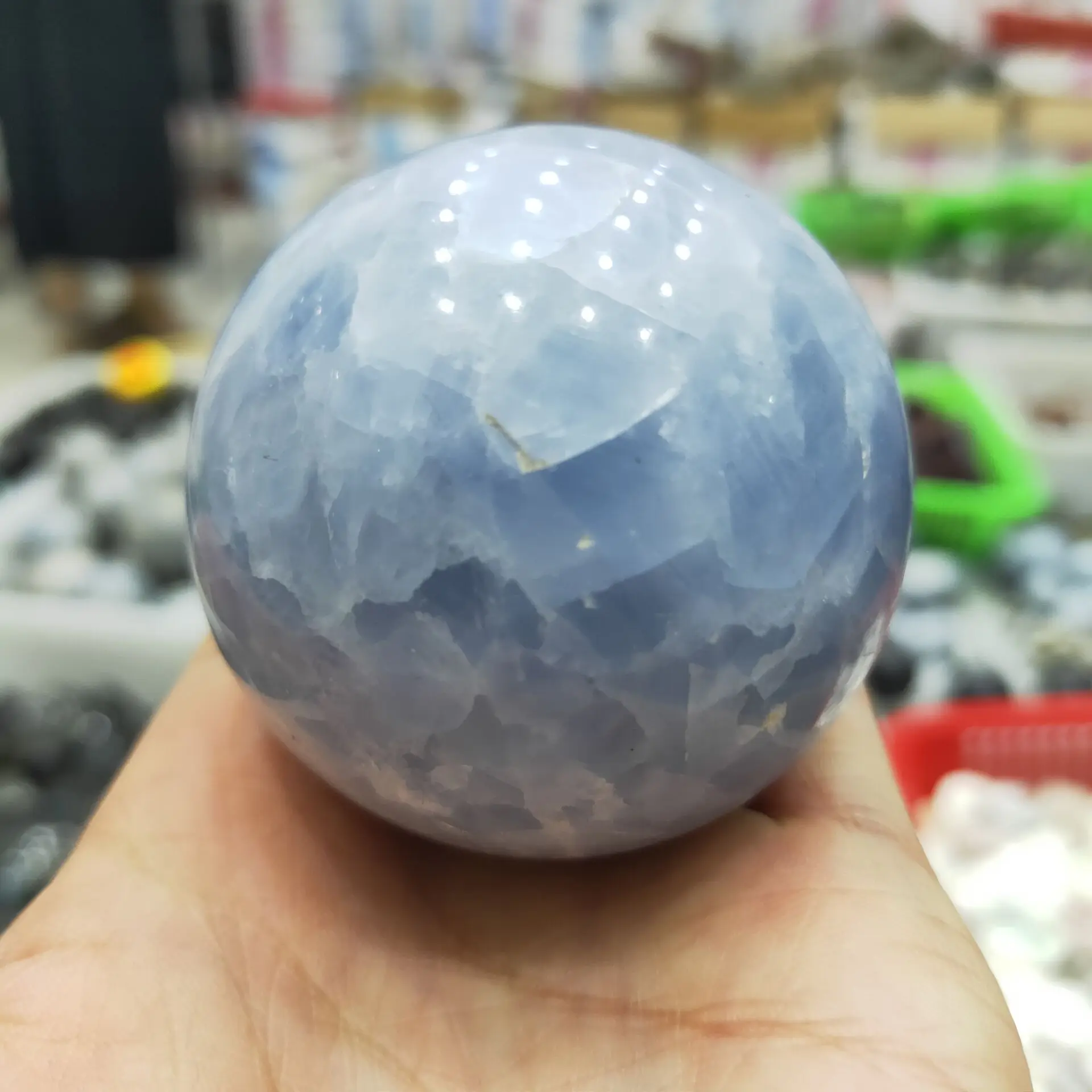 

Natural Kyanite Ball Crystal Stone Sphere Great for Meditation Home Decoration Chakra Reiki Healing Gemstone Minerals