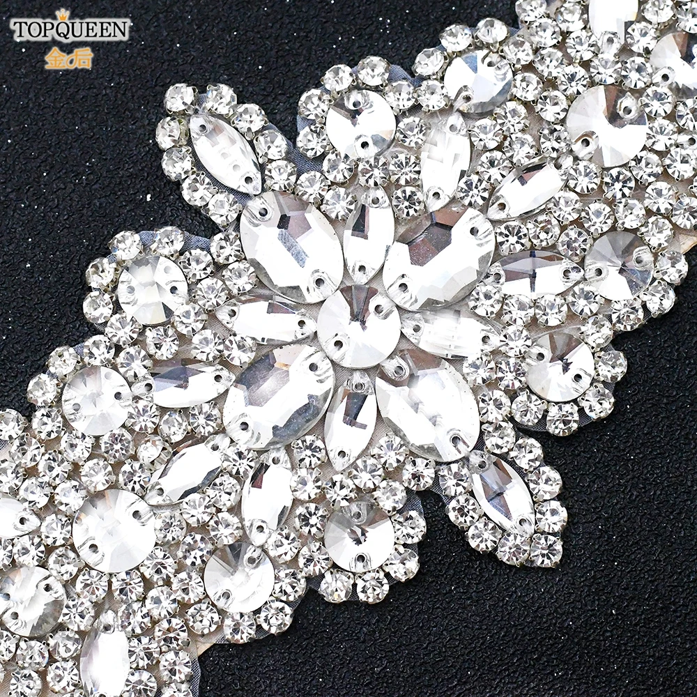 TOPQUEEN S01 блестящее свадебное платье с ремнем драгоценными камнями ремни для