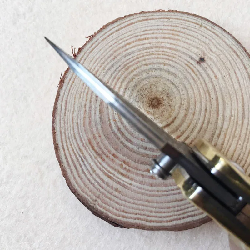 Складной нож из дамасской стали с ананасом мини складной резец острый для