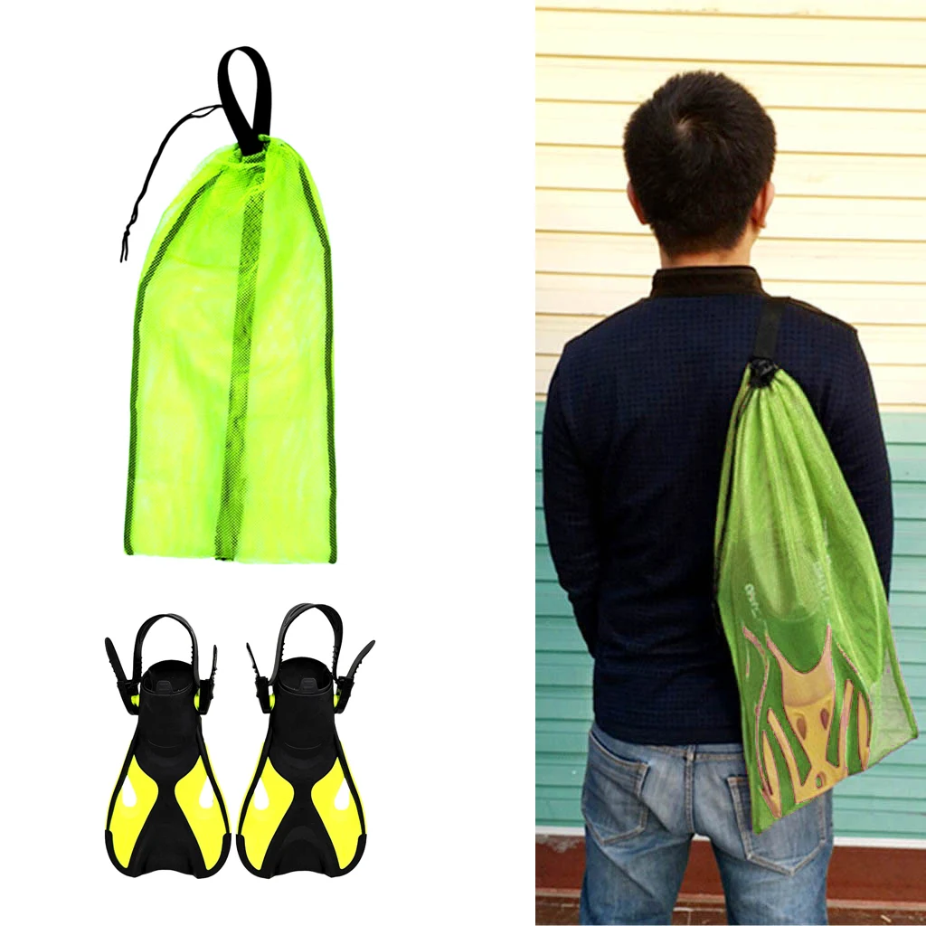 

MagiDeal Snorkeling Diving Fins Swimming Flippers Mesh Bag Learning Gear Swim Water Fins Socks