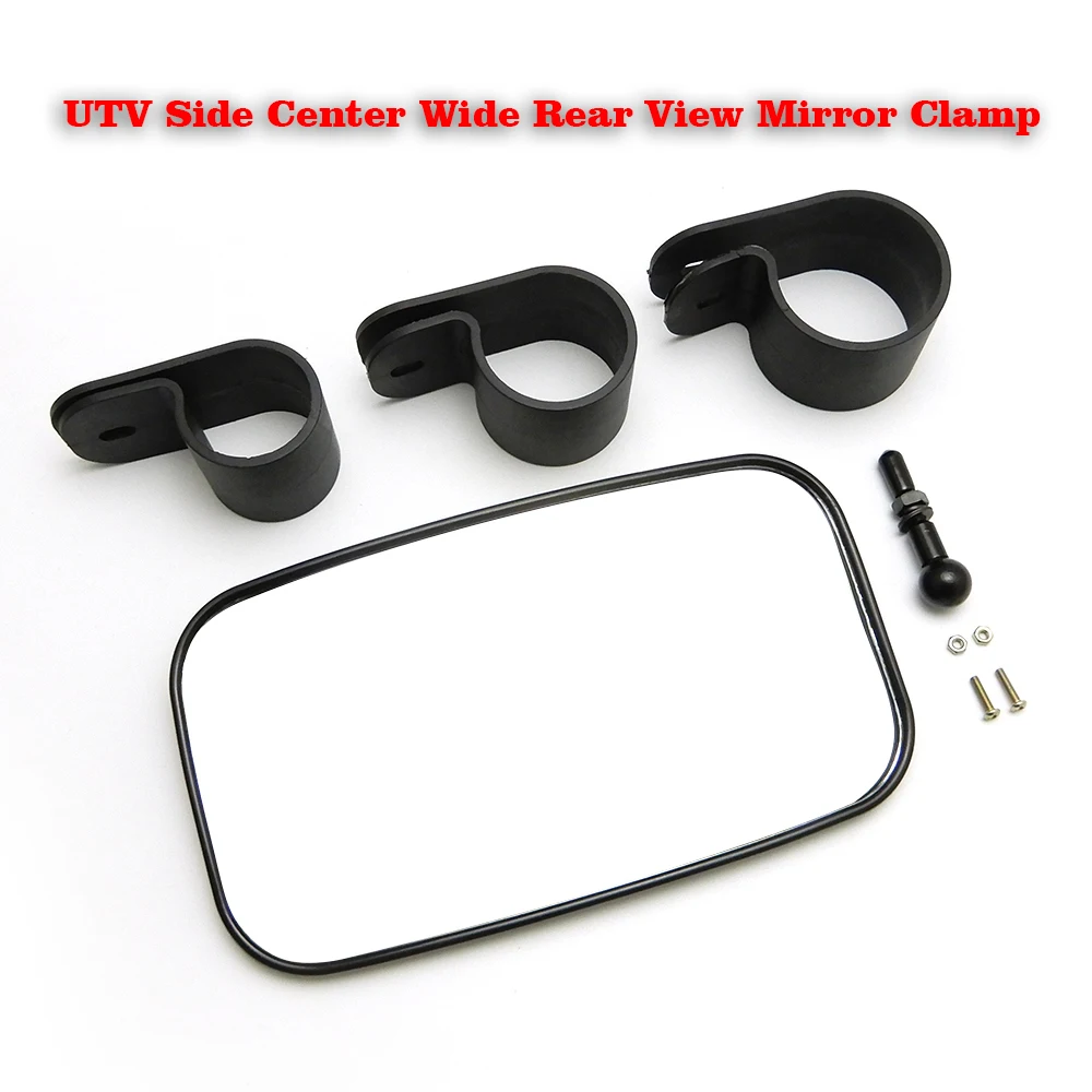 UTV Side Center Wide Rear View Mirror Clamp 1.5" 1.75" or 2" Clear Off Road Large Adjustable for Can-Am Commander 1000 |