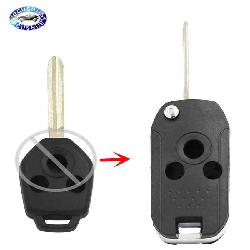 3 кнопки Замена оболочки модифицированный складной дистанционный чехол для