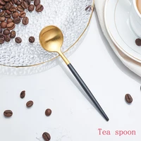 teaspoon gold spoon gold dinnerware set kitchen dinnerware set 304 stainless steel coffee spoon dessert tableware