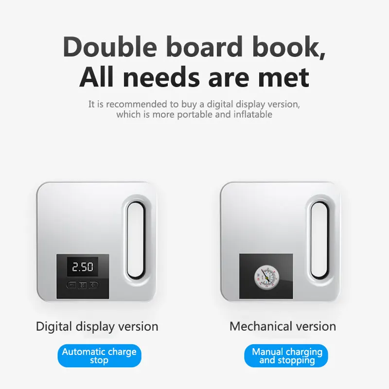 Портативный автомобильный воздушный компрессор 12 В светодиодный светильник