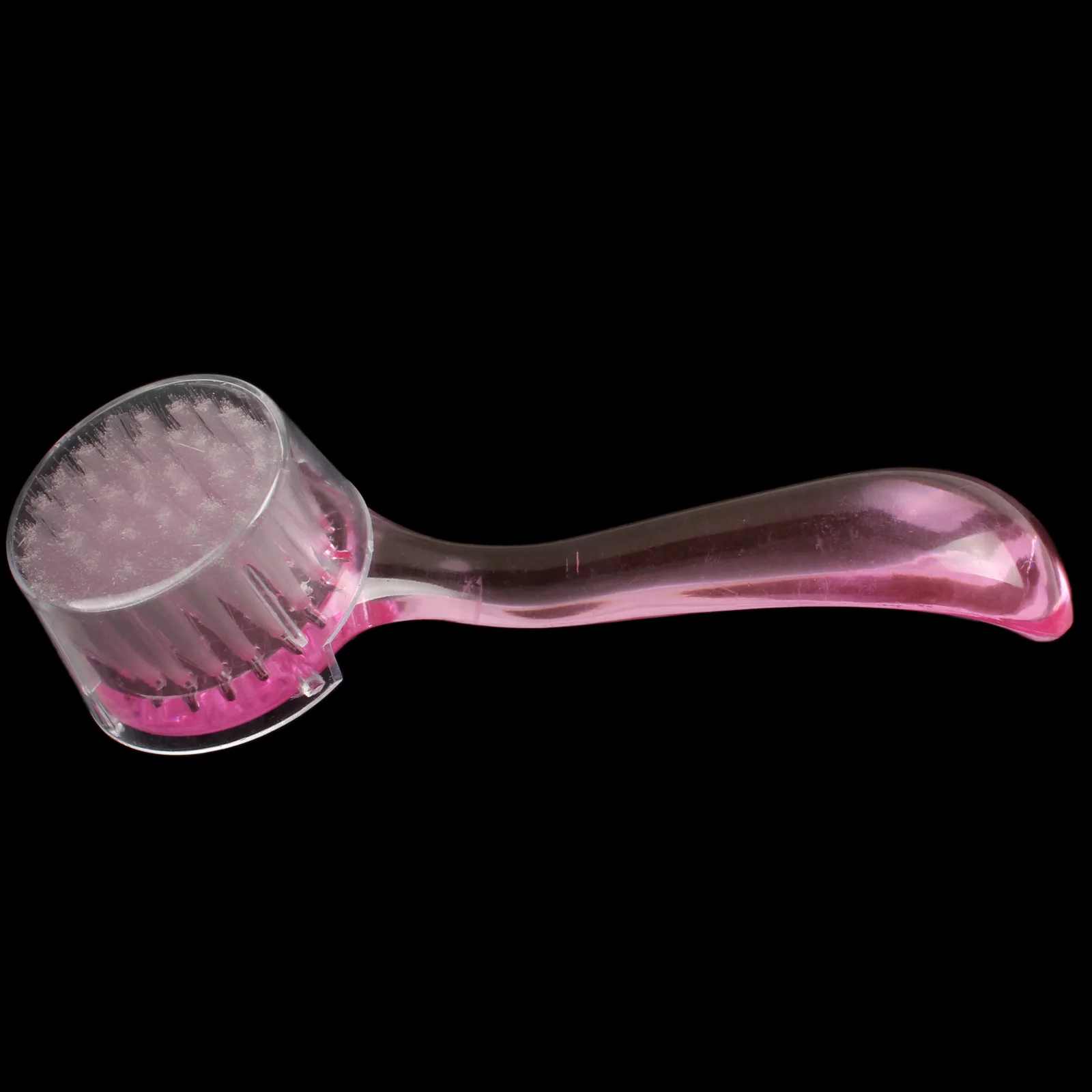 1 шт. пластиковая Профессиональная щетка для очистки ногтей от пыли с крышкой