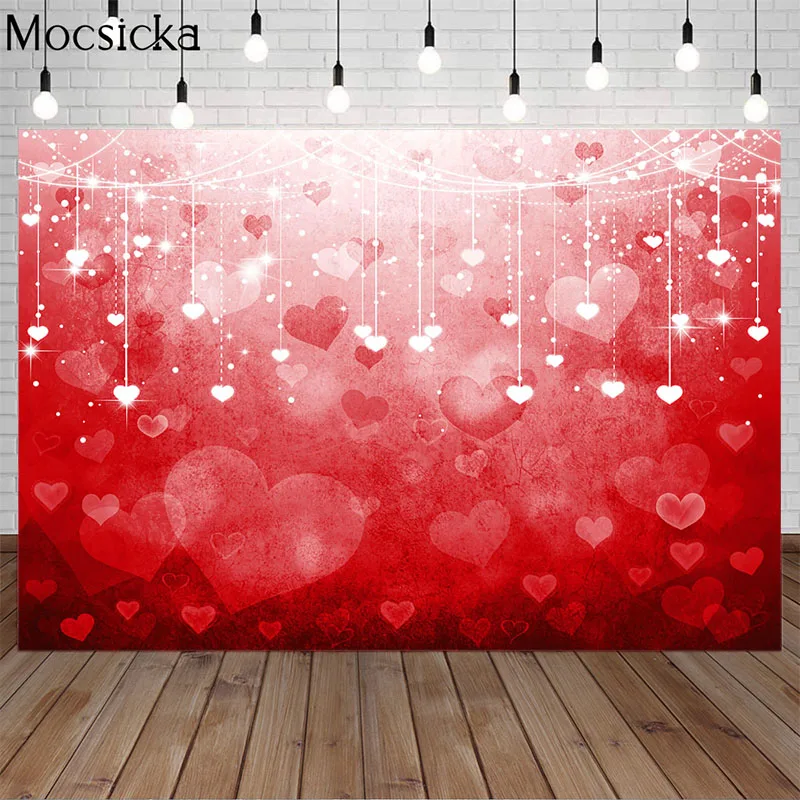 Mocsicka ко Дню Святого Валентина красного цвета с надписью Love сердца светильник