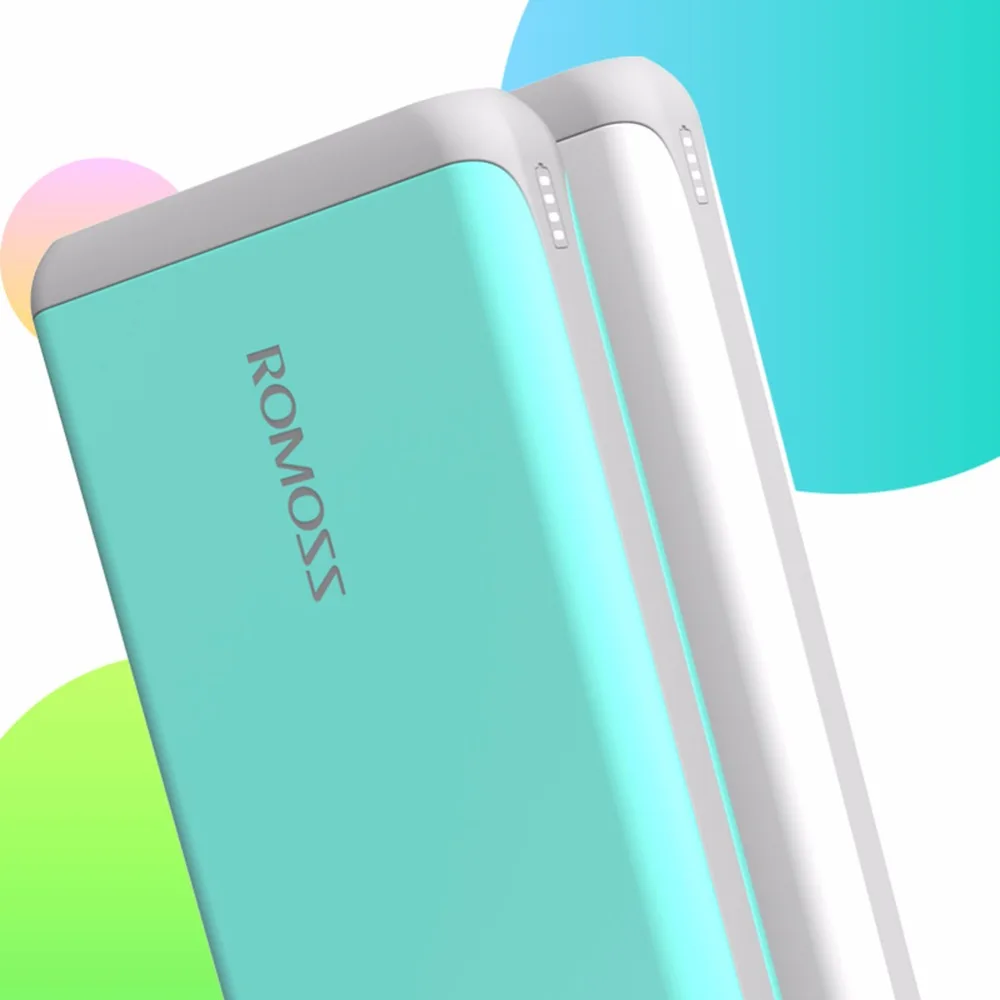 ROMOSS Arrow 20 power Bank 20000 мАч 2.1A Быстрая зарядка литий-полимерный двойной USB внешний банк для Apple iPhone 7 Plus для Xiaomi