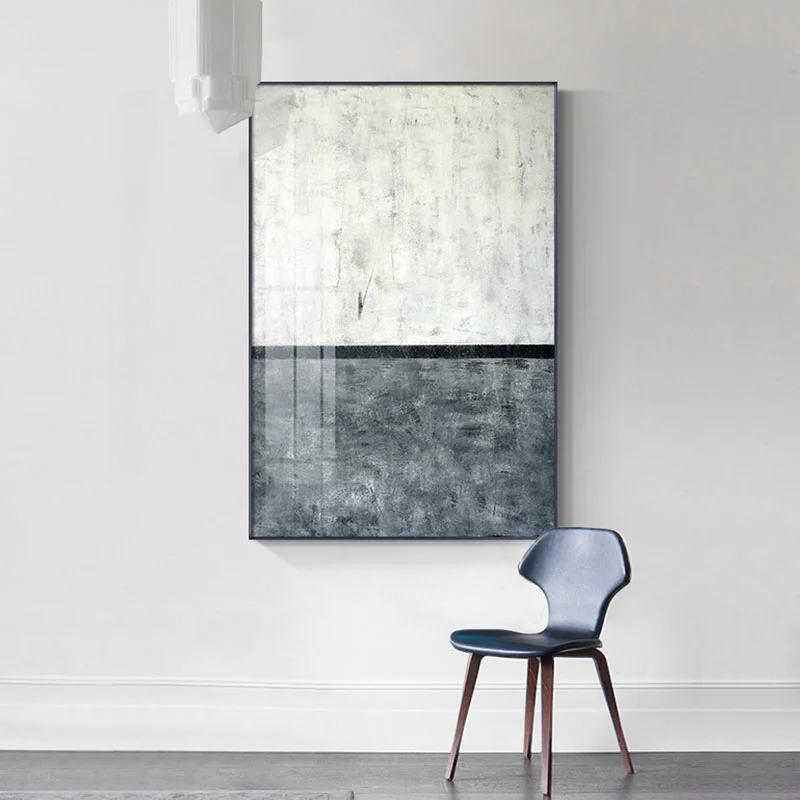 Абстрактная настенная Картина на холсте Цветные Блоки печать темных тонов