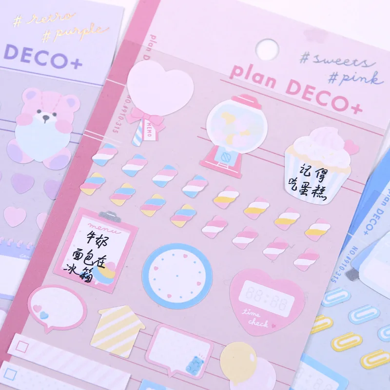 

1set/1lot Kawaii Stationery Stickers Beautiful and fresh Diary Decorative Mobile Stickers Scrapbooking DIY Craft Stickers