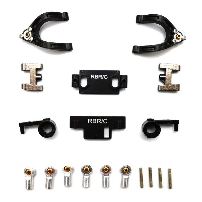 

Metal Upper Down Swing Arm with Steering Cup Set DIY Accessories for WPL D12 1/10 RC Truck Spare RC Car Upgrade Parts