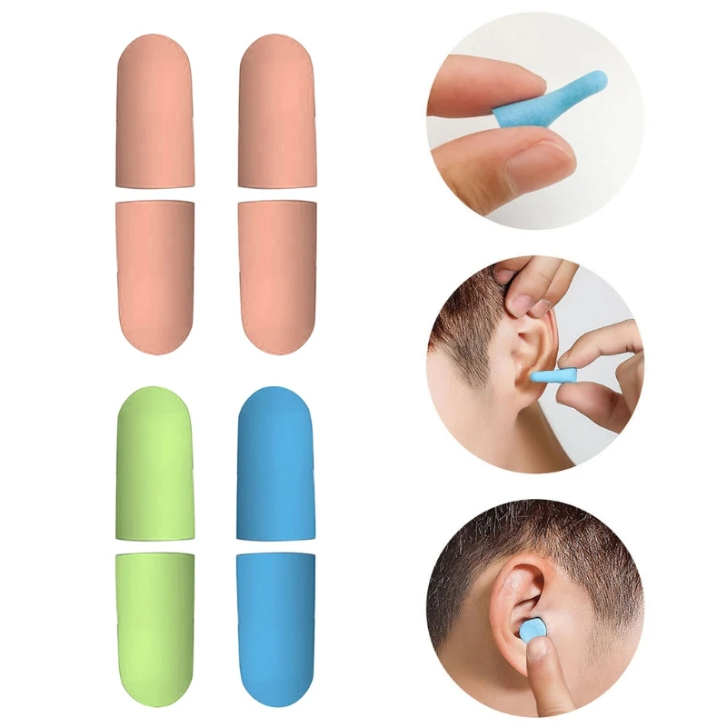 

High quality Soft Memory foam EarPlugs Hearing Protective earmuffs Noise Reduction Soundproof For Travel Sleep Study
