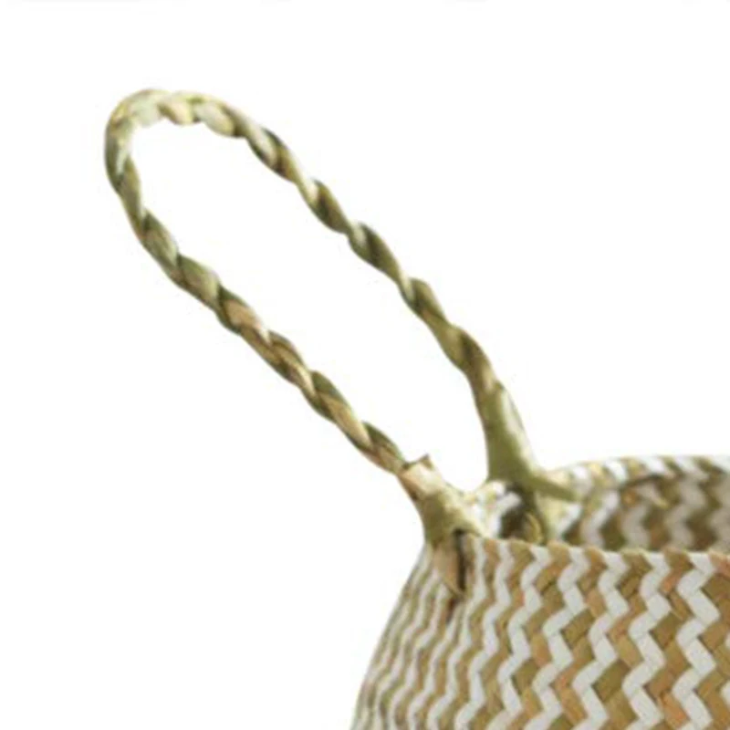 Соломенная Корзина цветочный горшок натуральная плетеная корзина для живота с