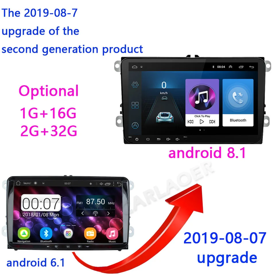 Новинка! " Android автомобильный GPS навигатор 2DIN для Volkswagen SKODA GOLF 5 Golf 6 POLO PASSAT B5 B6 сиденье TIGUAN 2 DIN мультимедийный плеер