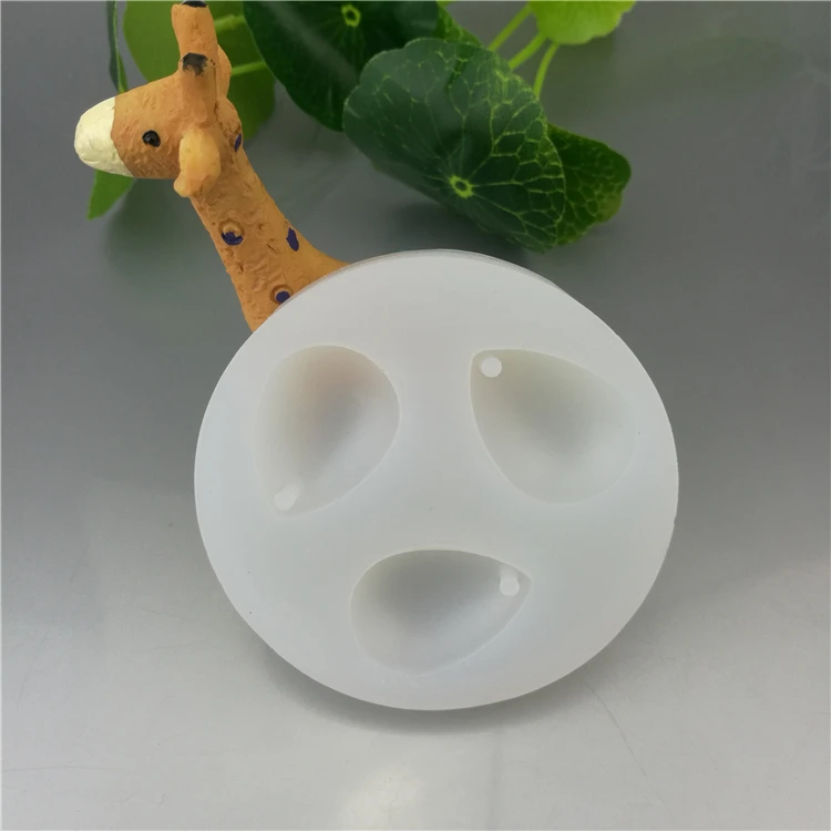 DIY горох и вода в форме капель силиконовая форма для брелоков с отверстием