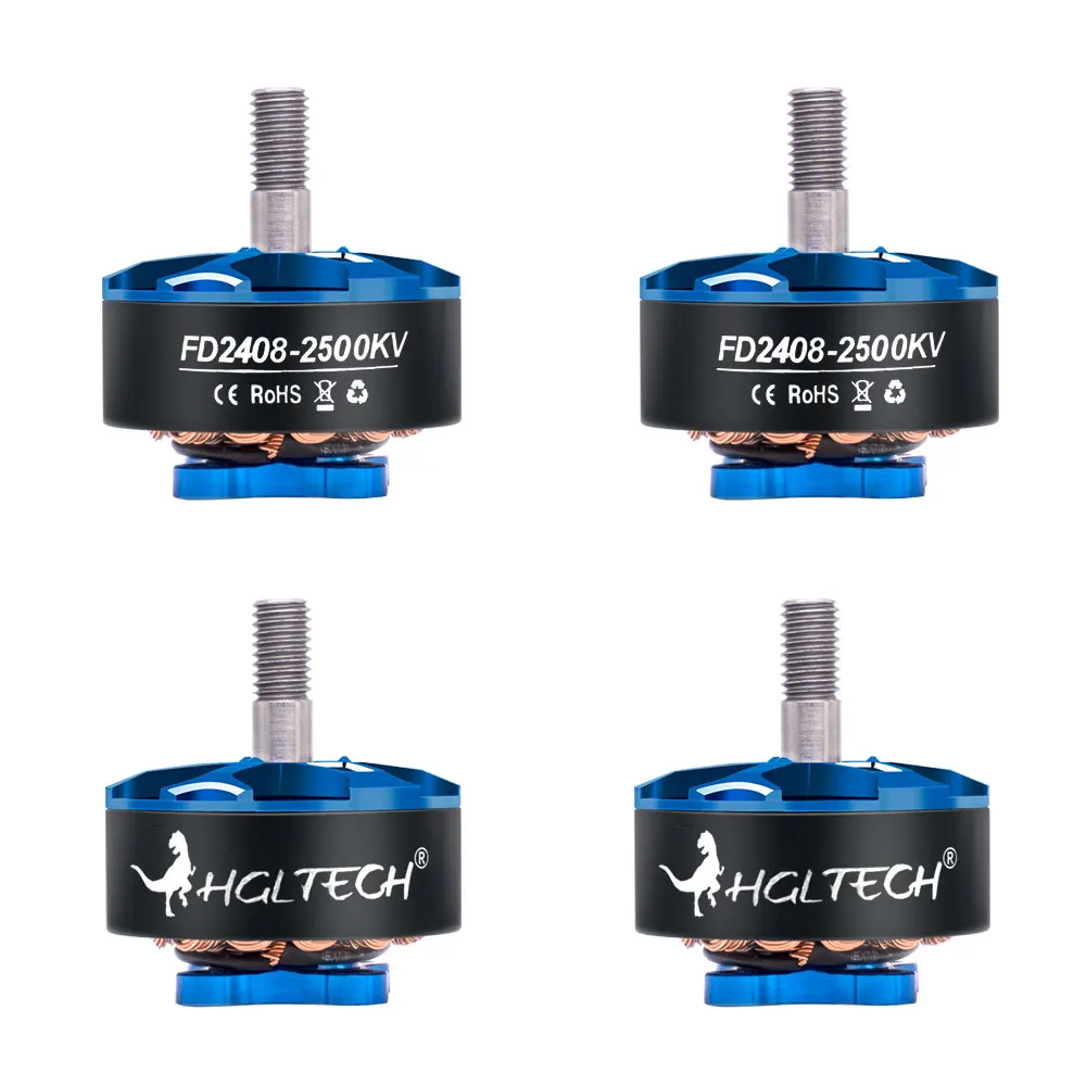 Электродвигатели HGLRC с бесщеточным двигателем FD 2408 кв для самостоятельной сборки
