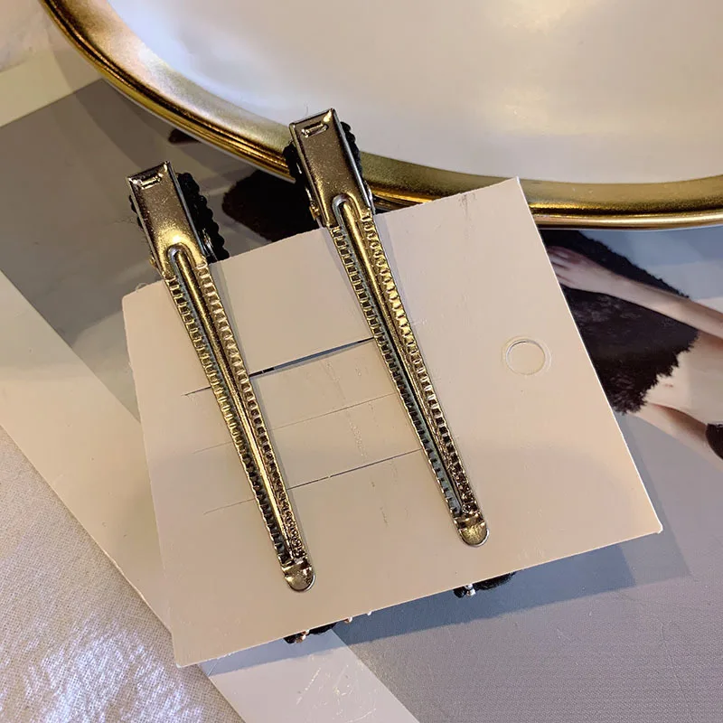 Заколка для волос Стразы в Корейском стиле милый зажим с жемчужинами кристаллами