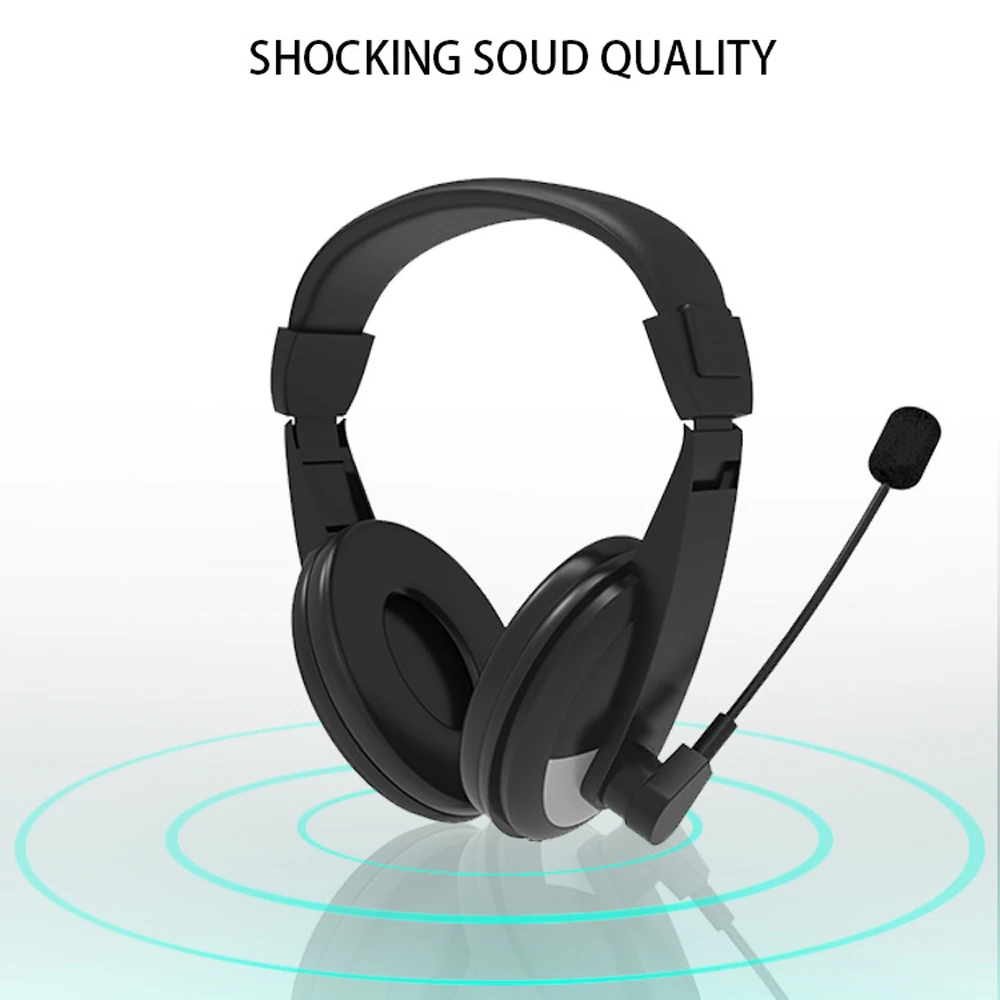 

Проводные Игровые наушники, портативные наушники, деловая стереогарнитура с басами и микрофоном для ПК, компьютера, ноутбука, планшета, вид...