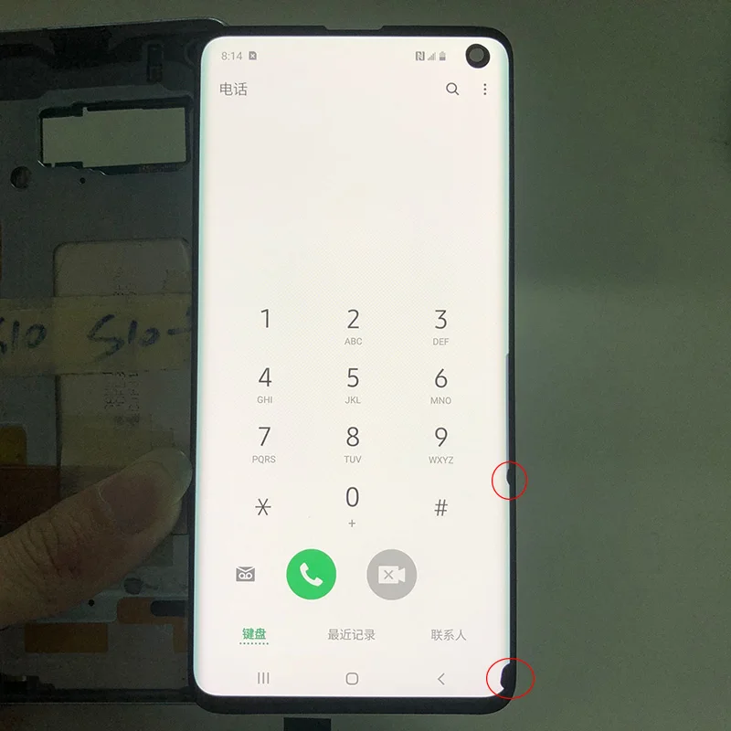 

Original With Frame LCD For SAMSUNG Galaxy S10 SM-G973F/DS G973U G973 Screen Display Touch Digitizer Assembly With Dot