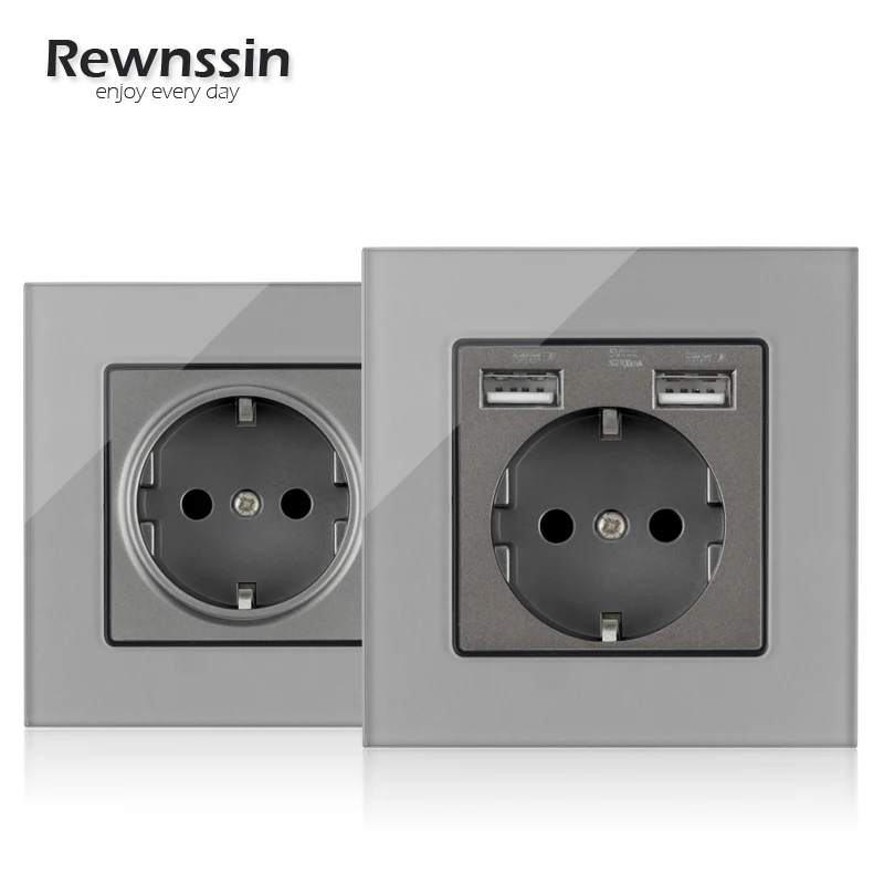 Роскошный светильник ель света Rewnssin настенная розетка из закаленного стекла