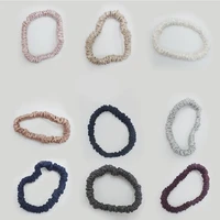 female real silk scrunchies soft comfortable simple hair tie women girls hair care accessories basic ponytail hair rope
