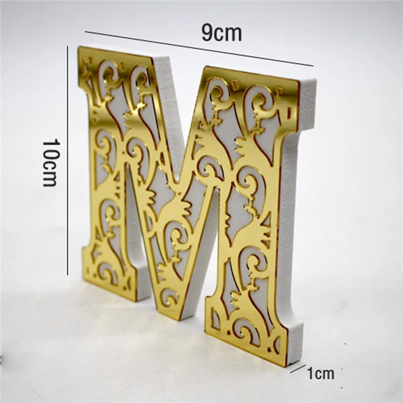 3D буквы наклейки на стену домашний декор сделай сам акриловые зеркальные