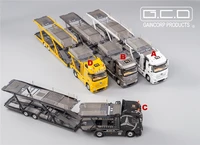 gcd 164 actros gigaspace 4%c3%972 sattelzugmaschine car carrier vehicle transport truck die cast model car collection limited