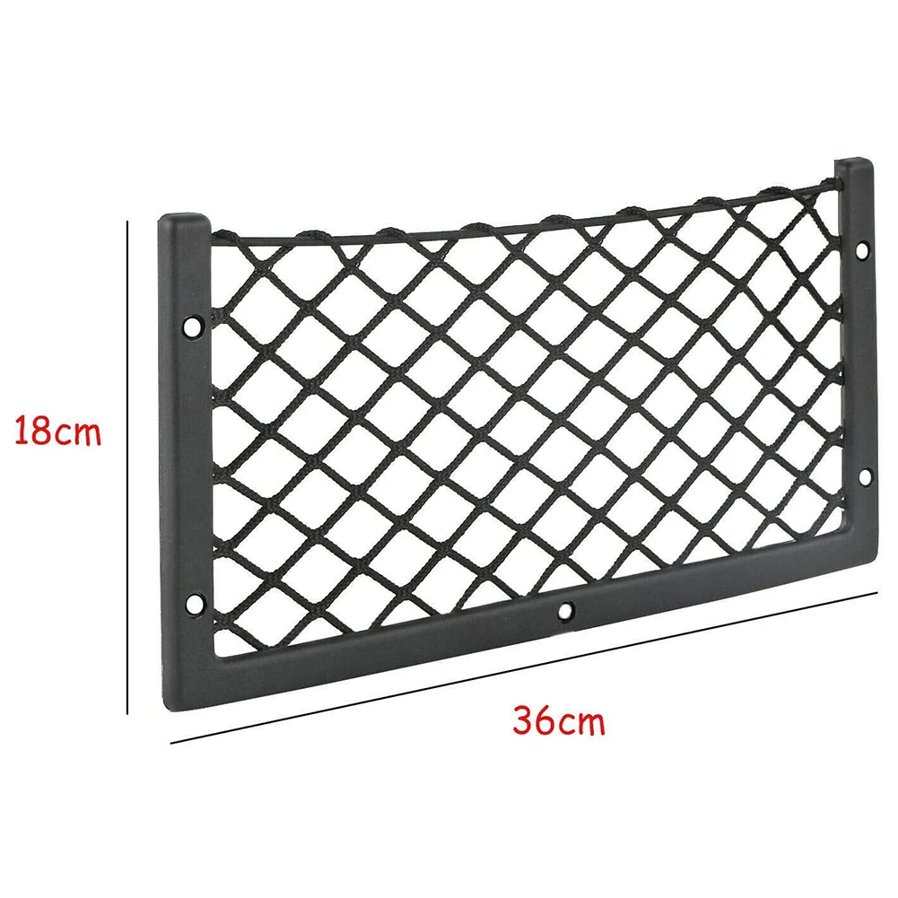

Car Net Door Panel Bus Seat Back Mount Organizer Mesh Phone Holder Storage Bag Pocket For Wallet Keys