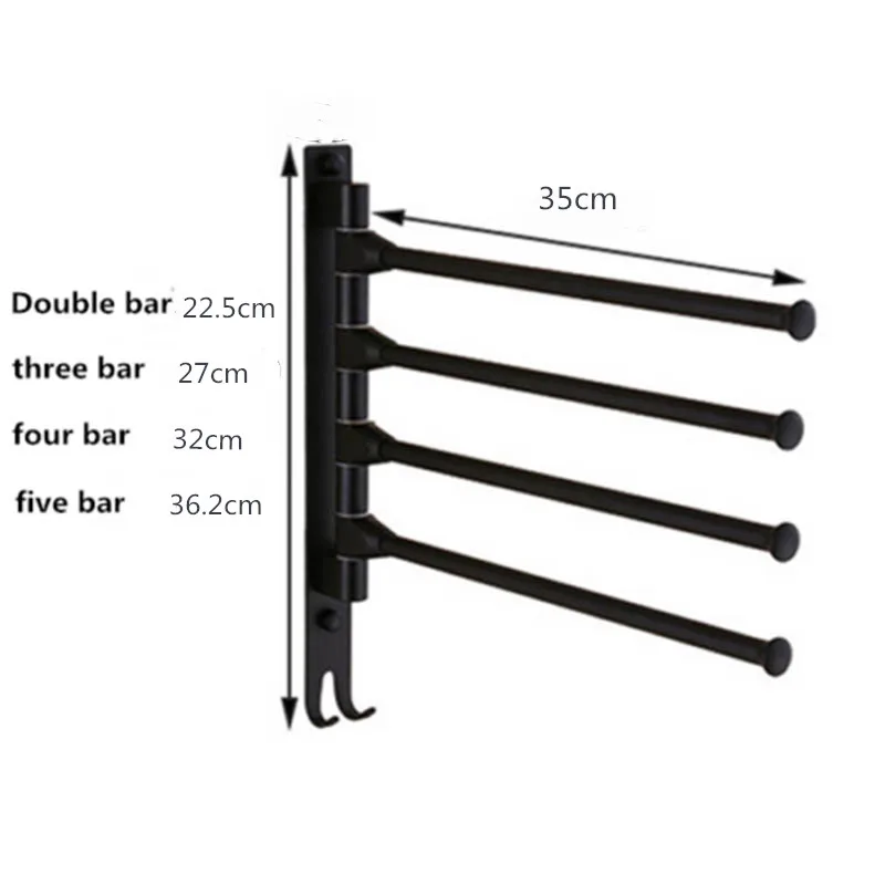 Многофункциональная вращающаяся на 180 градусов Полка для полотенец без