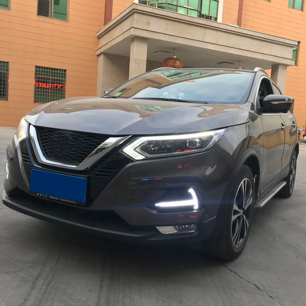 Автомобильные светодиодные дневные ходовые светильник CSCSNL 1 пара для Nissan Qashqai 2019