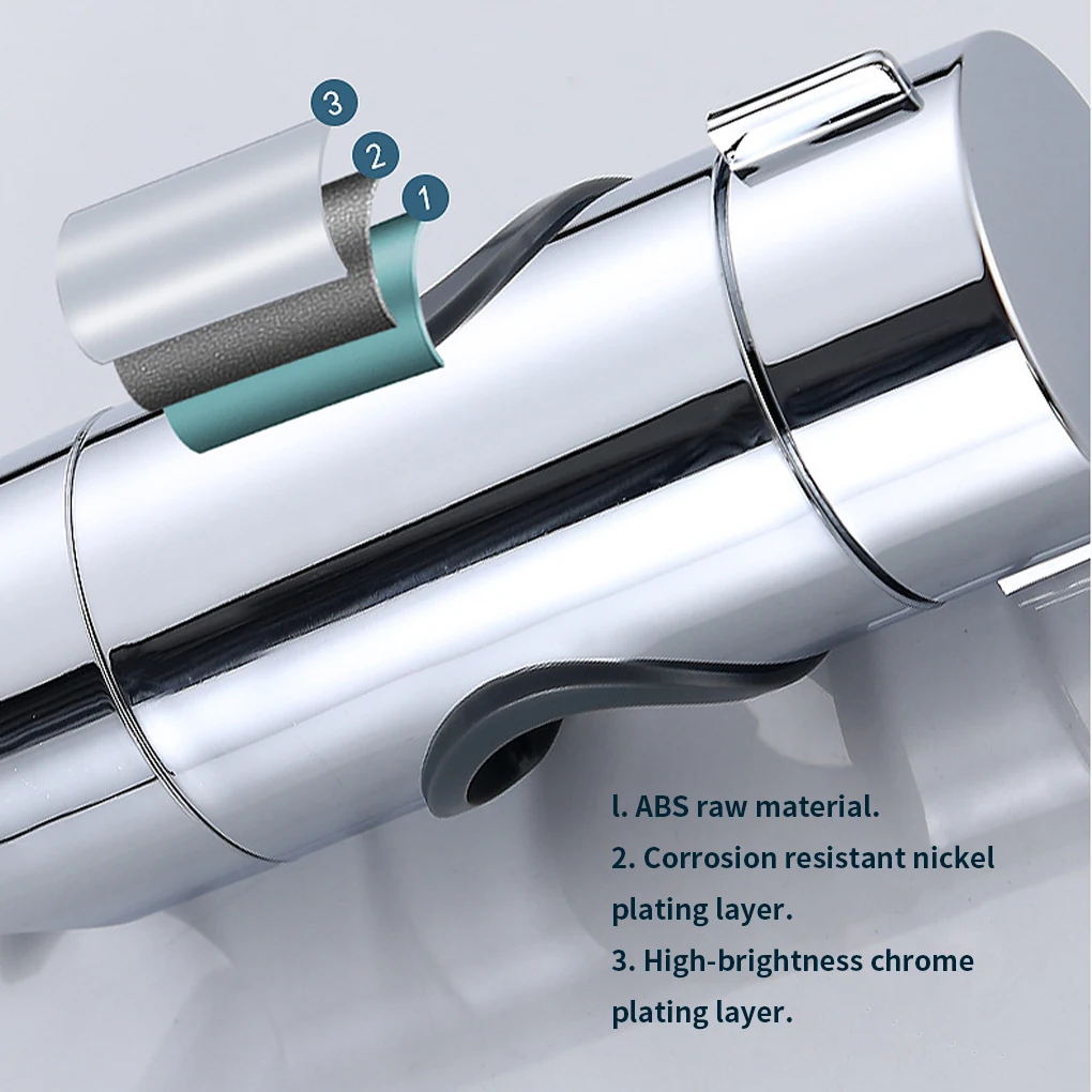 Регулируемый держатель для душевой лейки 18-25 мм направляющая скользящий