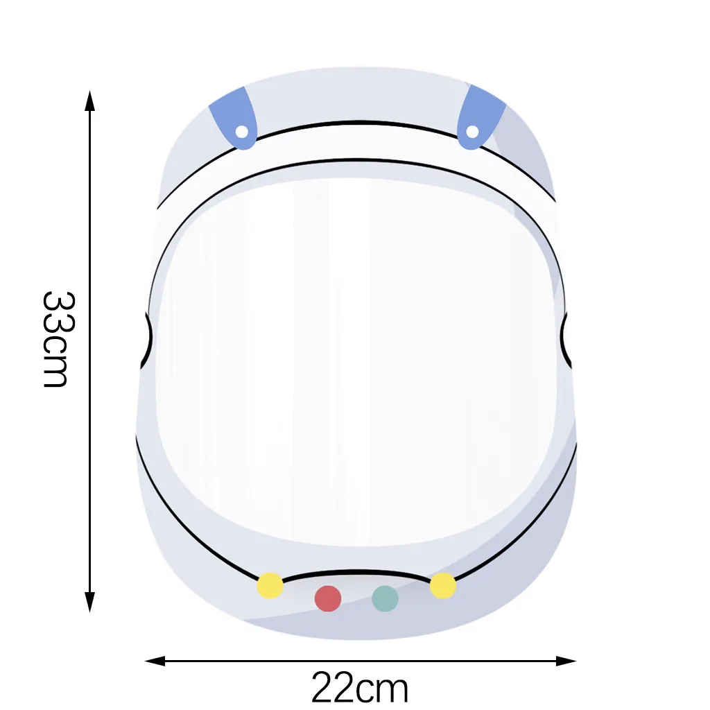 Козырек для лица взрослых пылезащитный противотуманный многоразовый защитный
