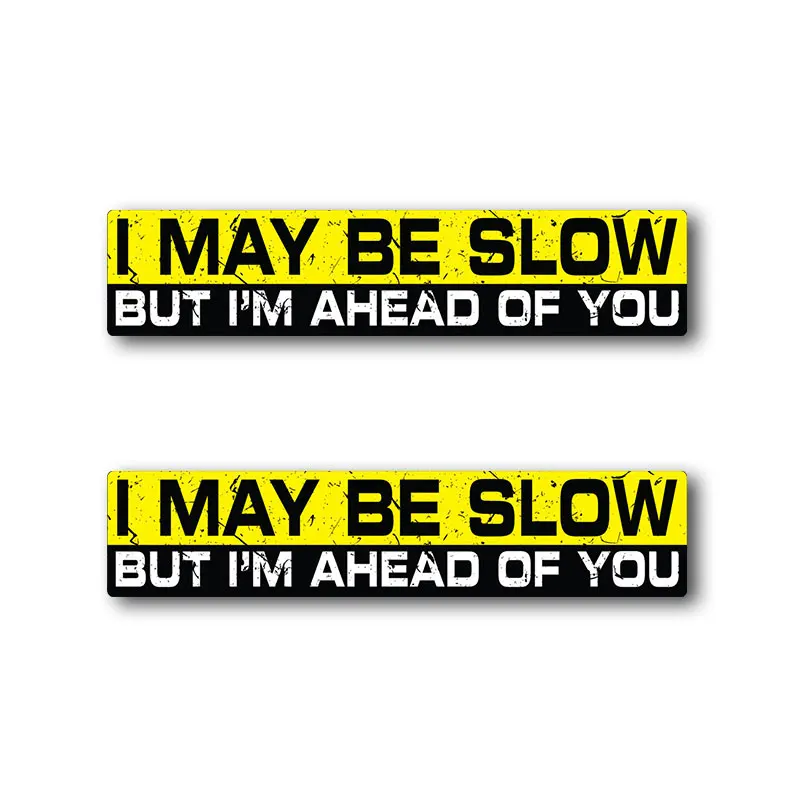 Я могу быть медленная Автомобильная наклейка из ПВХ креативные наклейки для