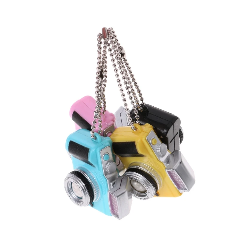 

Fashion Cute Creative Photography Toy Camera Keychain LED Light Emitting Sound Mobile Phone Chain Bag Accessories Gift
