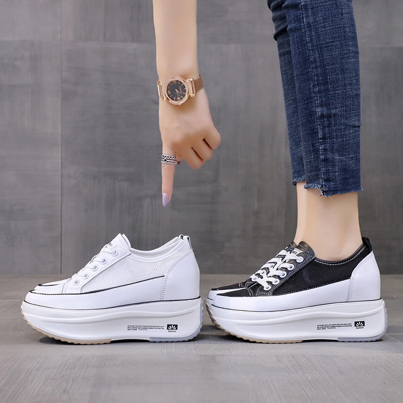 Women's Shoes 2021 Designer Luxury Brand Round Head Thick Bottom Women's Casual Sports Shoes New MODIS Small Breathable