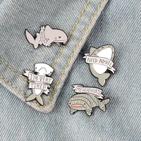 sea animals pins backpack bags hats leather jeckets accessories protect animals jewelry underwater animals
