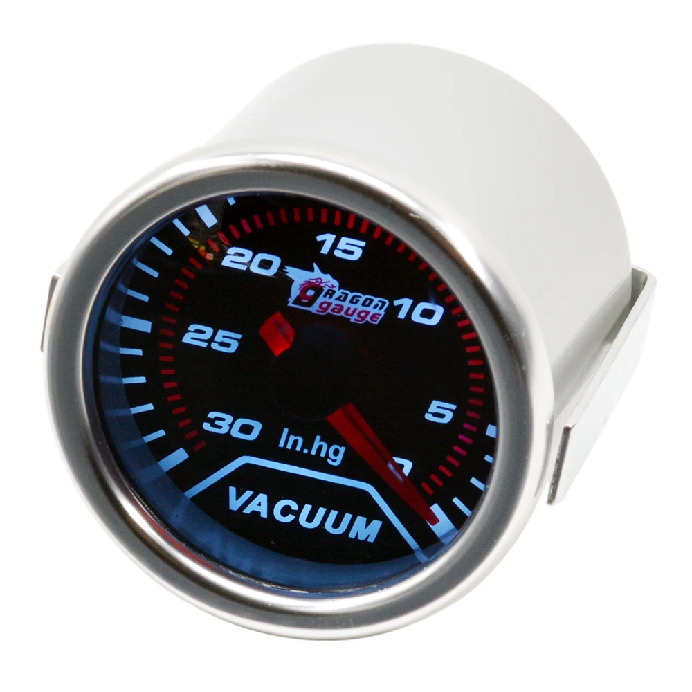 Универсальный турбовакуумный измеритель Dragon 52 мм с белой подсветкой