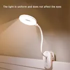 Беспроводная Настольная лампа с зажимом T102, LED светильник для чтения с сенсорным управлением и зарядкой от USB, 3 режима