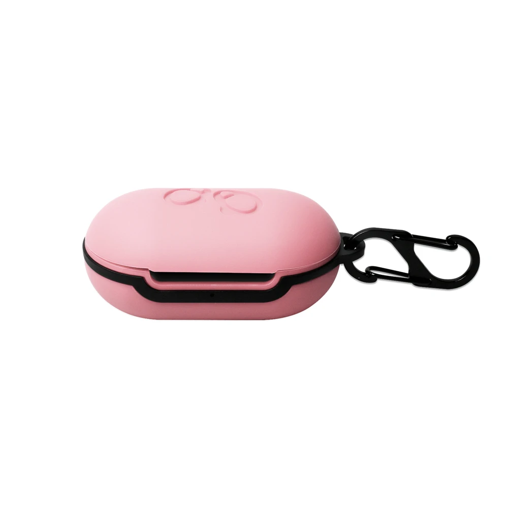 Light Pink Защитный чехол для samsung Galaxy Buds, флип-открытый силиконовый чехол, водонепроницаемый противоударный чехол s с карабином - Цвет: Light Pink