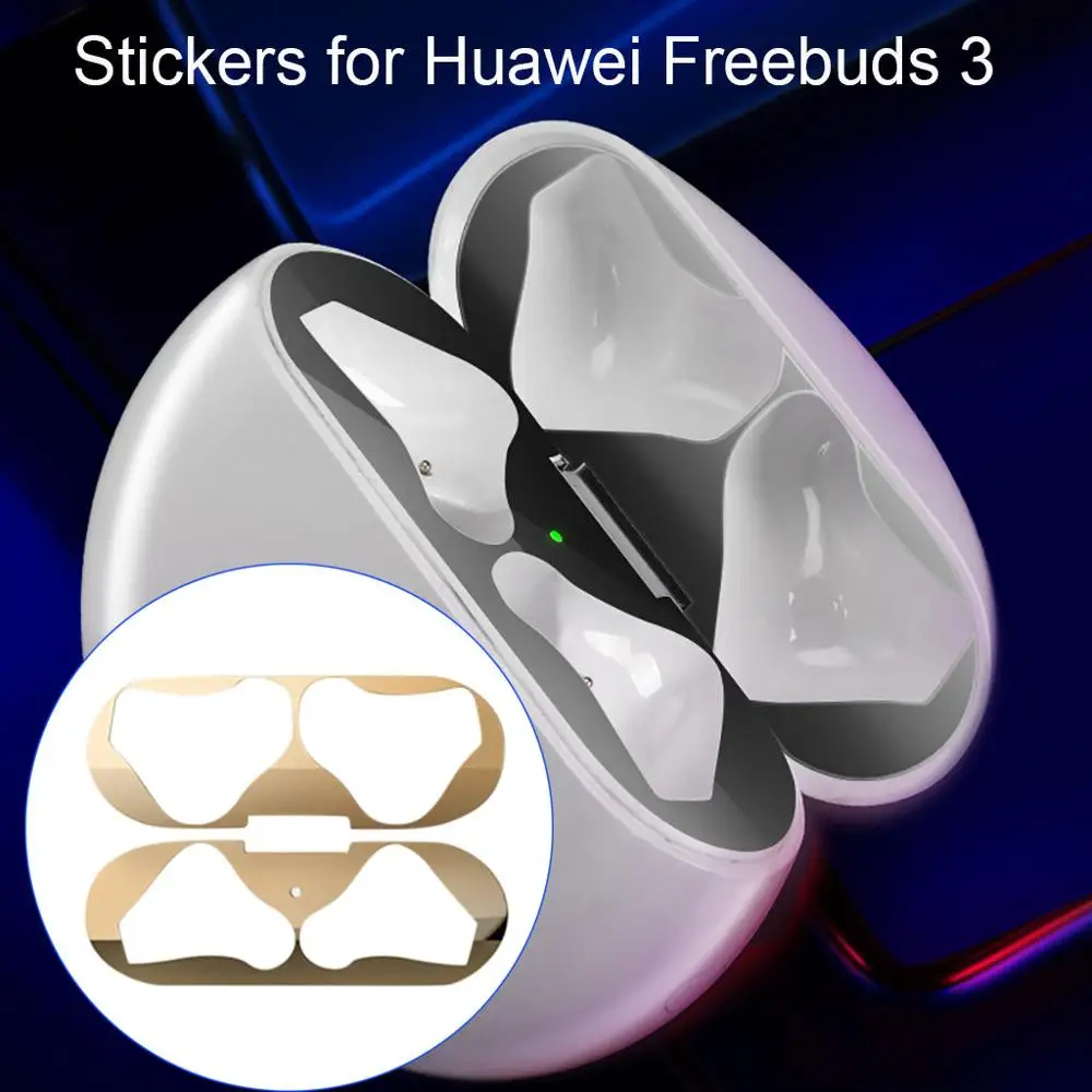 Металлическая защита от пыли защитные наклейки для наушников Huawei Freebuds 3 Bluetooth