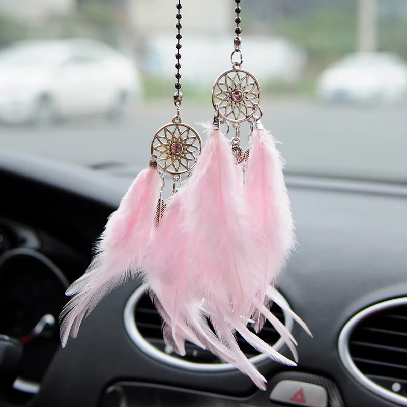 

Car Wind Chimes Pendant Mini Dream Catcher Interior Decoration Pendant Car Accessories Home Wall Decoration Mini Gift