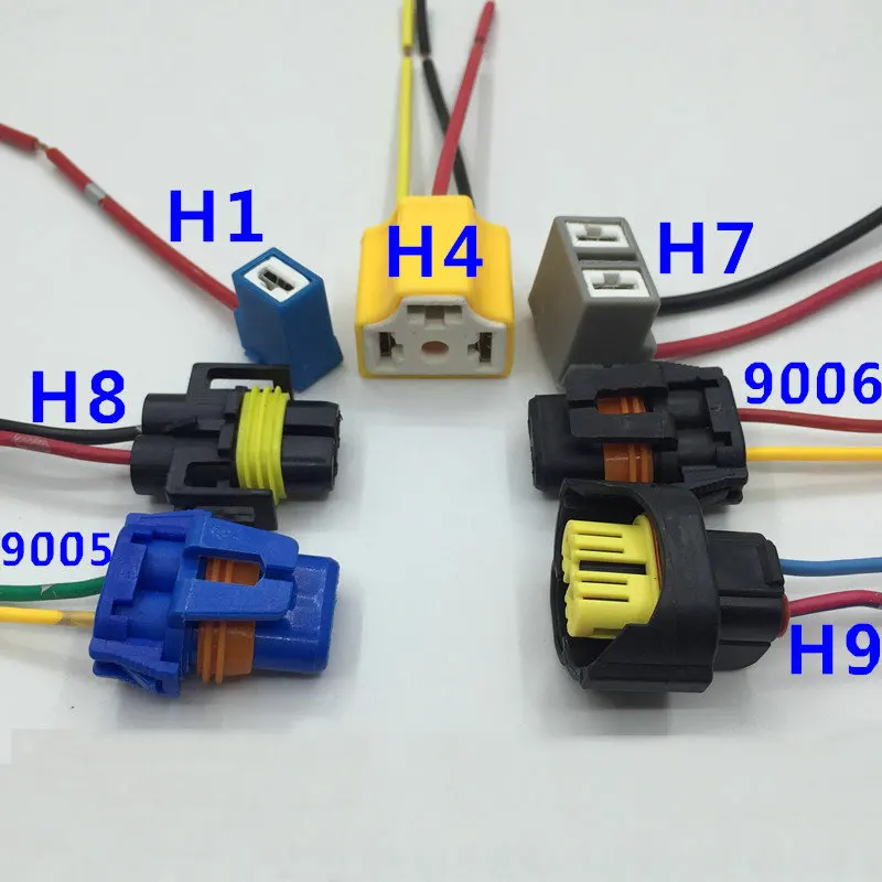 Подходит для автомобильных фар H1 H4 H7 H8 H9 H11 9005 9006 противотуманных