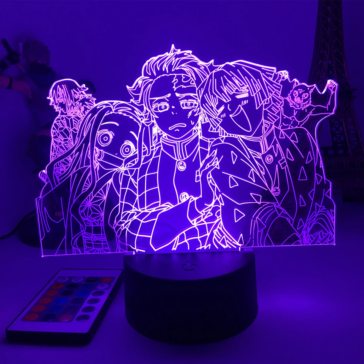 

3D Lamp Anime Demon Slayer Kocho Kanae Light for Bedroom Decor Child Kids Birthday Gift Manga Kocho Kanae Lamp Kimetsu No Yaiba