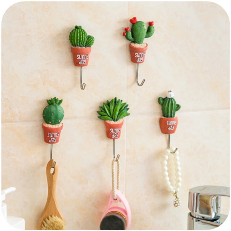 Имитация суккулентных растений крепкий самоклеящийся настенный крючок вешалка