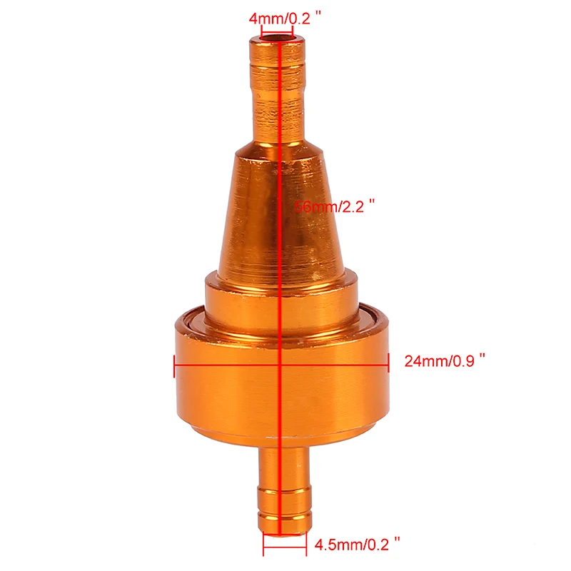 Универсальный мотоциклетный бензиновый топливный фильтр прозрачный встроенный