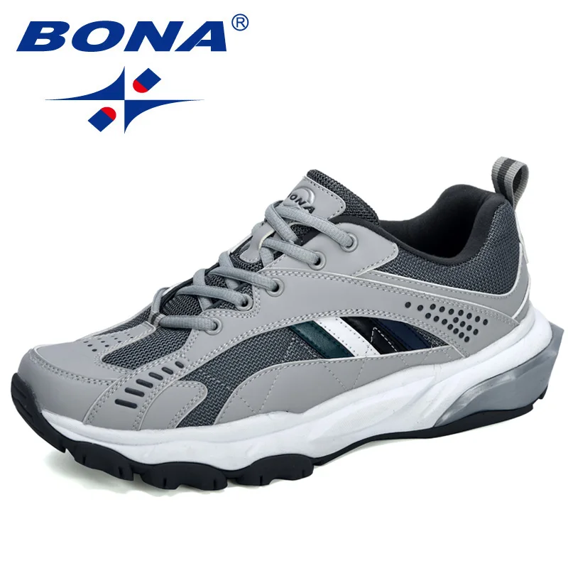 

BONA 2020 New Designers Outdoor Sneakers Men Non-Slip Comfortable Mesh Athletic Shoes Jogging Tennis Zapatos Man Running Shoes